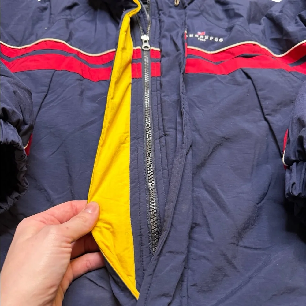 ✨🧥 Vintage London Fog‎ Ski-Style Navy Puffer Jacket Youth Large 14–16 🧥✨